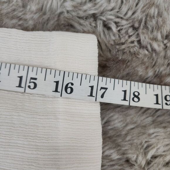 Alfani Square Neck 3/4 Sleeve Textured White Blouse Women's Size Small - Picture 10 of 11